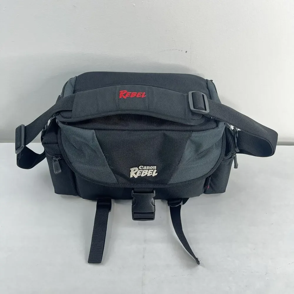 Canon Rebel Camera Bag Case For Camera Lens Shoulder Strap Storage Black